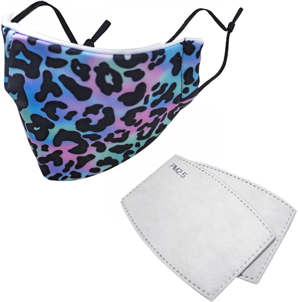 Vivid FasionMask Rainbow Leopard